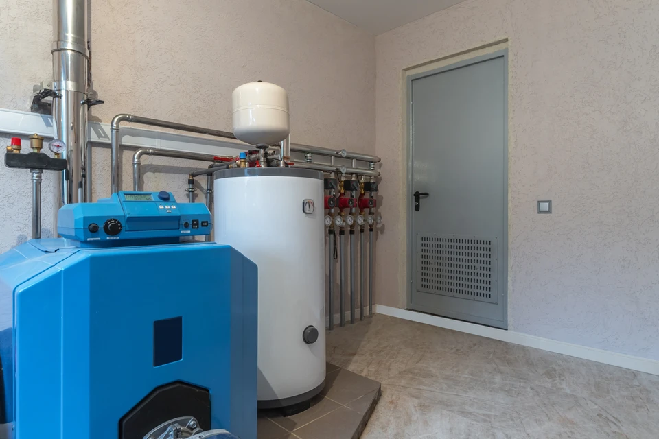 Ingénieur de chauffage professionnel effectuant un contrôle régulier du rendement et de la sécurité du système de chauffage au gaz